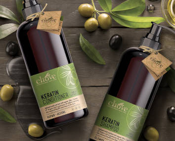 Cliove Organic Hair Products made of olive oil