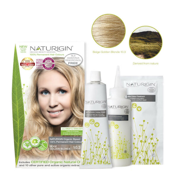Naturigin Permanent Hair Colour Beige Golden Blonde 10.3 Content