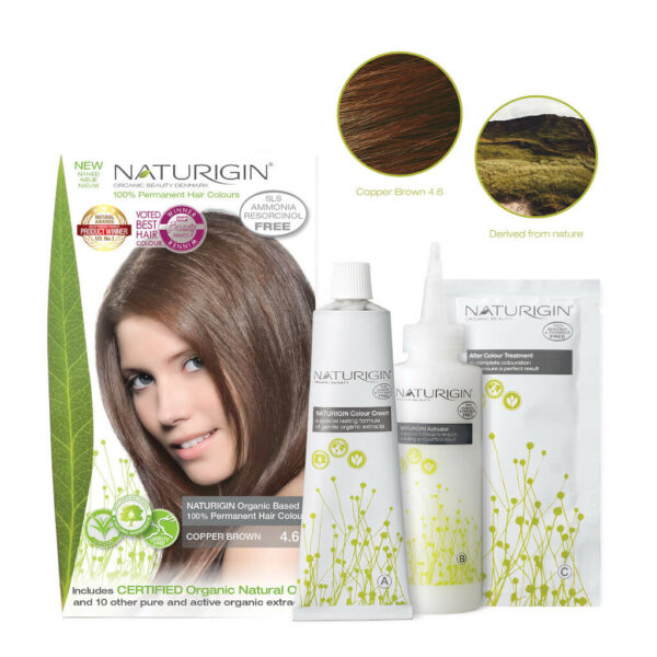 Naturigin Permanent Hair Colour Copper Brown 4.6 Content