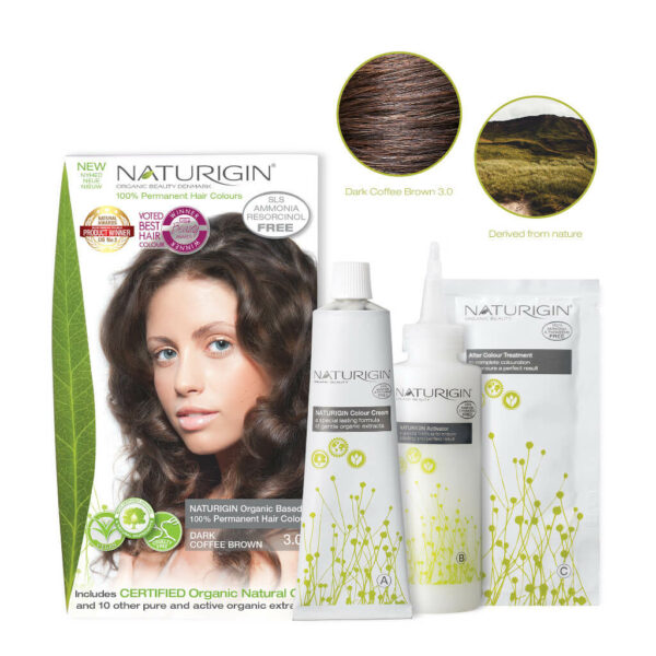 Naturigin Permanent Hair Colour Dark Coffee Brown 3.0 Content