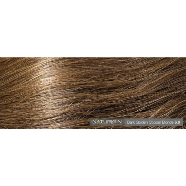 Naturigin Permanent Hair Colour Dark Golden Copper Blonde 6.0 Color on Hair