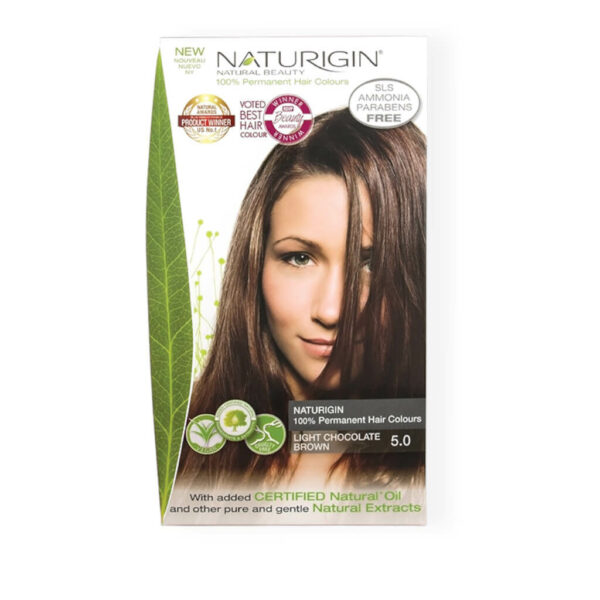 Naturigin Permanent Hair Colour Light Chocolate Brown 5.0