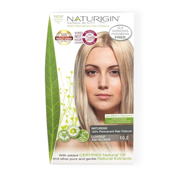 Naturigin Permanent Hair Colour Lightest Ash Blonde 10.2