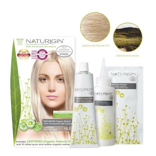 Naturigin Permanent Hair Colour Lightest Ash Blonde 10.2 Content