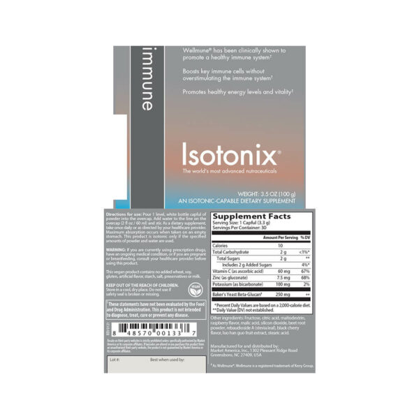 Isotonix Immune Label